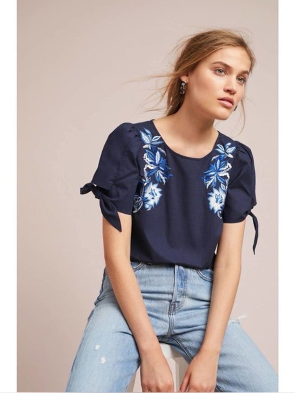 Molly Embroidered Top by Ranna Gill from Anthropologie